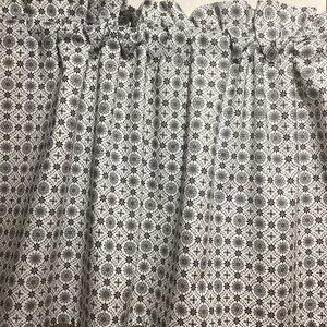 HANDMADE GREY COTTON VALANCE, 42 X 15 INCHES